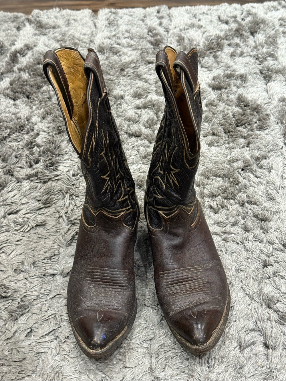 Tony Lama Men's Size 9.5 E  Leather Cowboy Western Boots